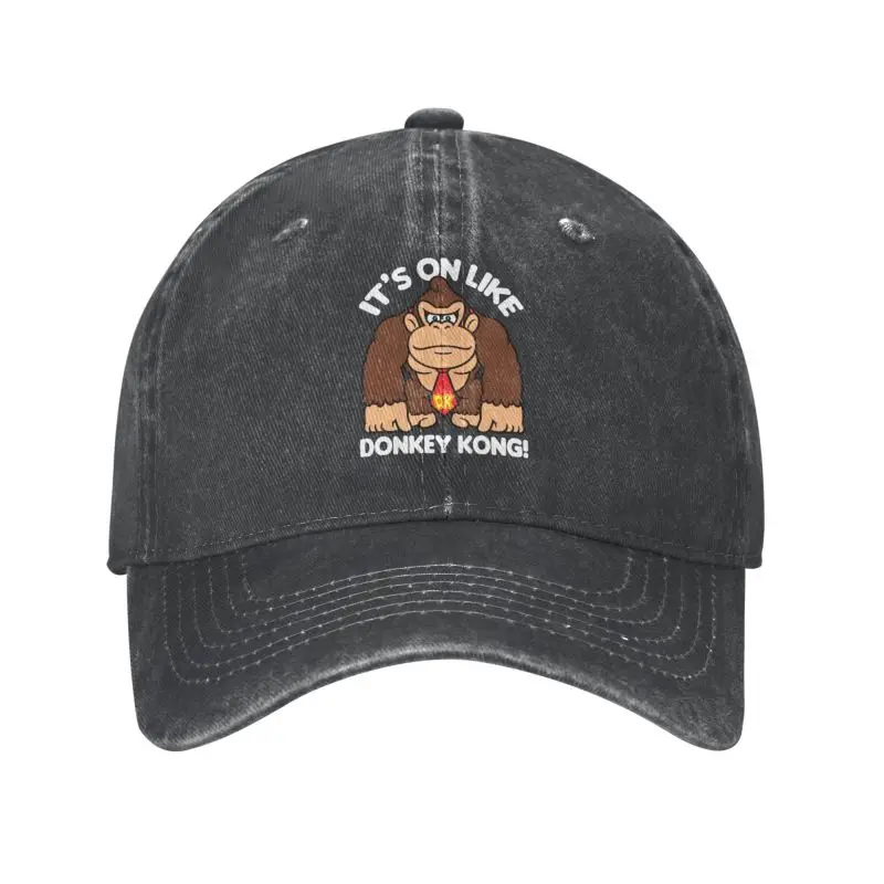 

Personalized Cotton It's On Donkey Kong Baseball Cap Hip Hop Women Men's Adjustable Gorilla Dad Hat Spring