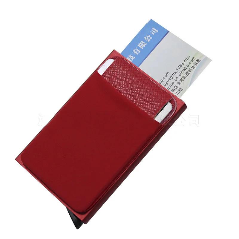 

Новинка 2022, кошелек для карт для мужчин, держатель для кредитных карт, RFID-блокировка, выдвижной держатель для карт, Женский минималистичный ...