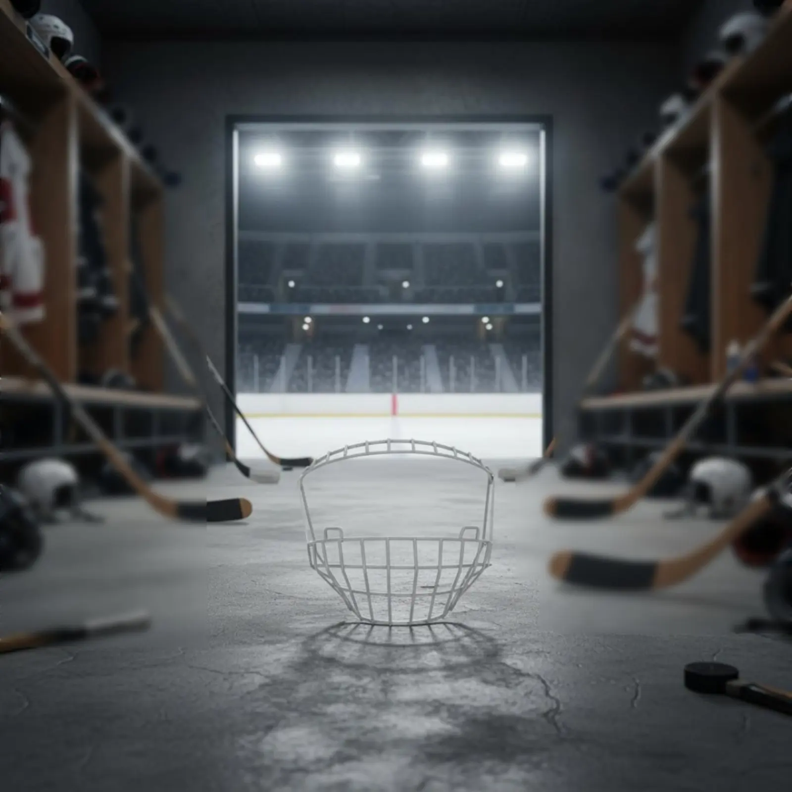 Фото Защитный шлем для взрослых Ice Puck Sport с защитой лица и головы №1