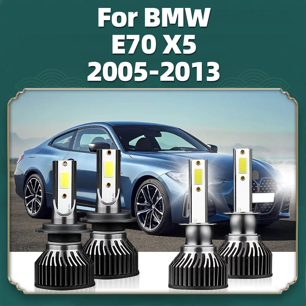 Светодиодный Автомобильные фары 9600LM 6000K H1 H7 автомобильные лампы дальнего и