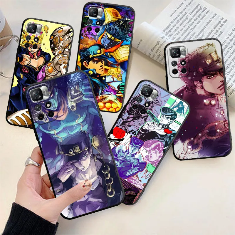 

JoJo Bizarre Adventure Anime Phone Case For Xiaomi Redmi Note 11 10 9 Pro 5G 10C 9s 7 8 8T 12 9A 9C 9T K40 TPU Cover Coque