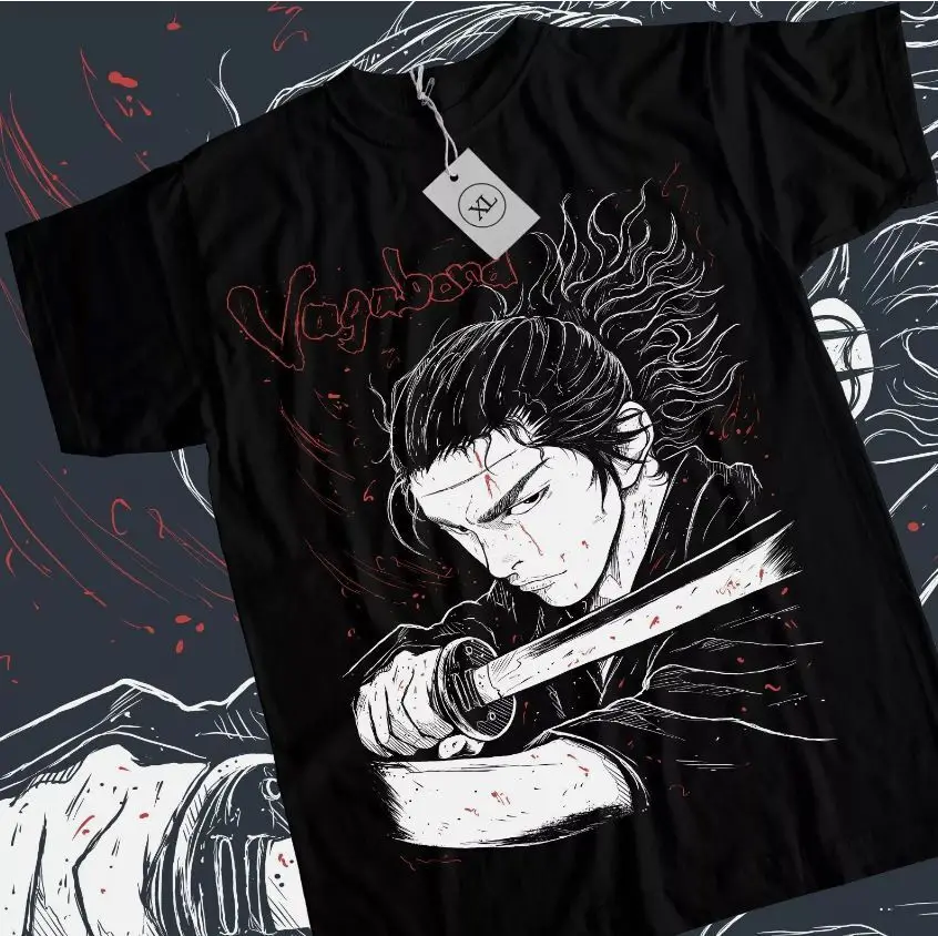 Футболка Vagabond Musashi Miyamoto Matahachi Honiden Аниме Манга Рубашка всех размеров