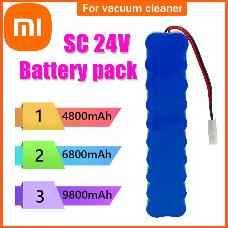 

Xiaomi 4800mAh 24V Original forRowenta Ni MH Battery Cd Vacuum Cleaner Besen Air Force Extreme rh8771ws rh877501 rh8779 rh877901