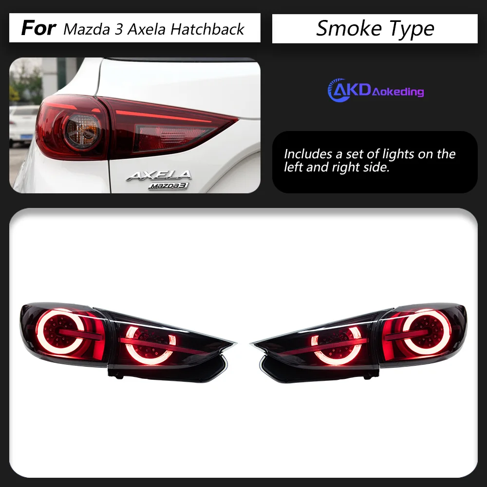 

Автомобильные фары для Mazda 3 светодиодный Tail светильник 2013-2019 Axela задний стоп-сигнал тормозной сигнал DRL задние автомобильные аксессуары 5,0 1 Re