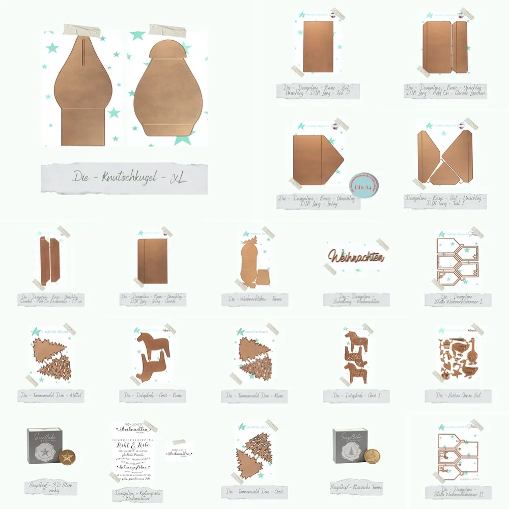 Рождественские металлические штампы и для DIY Скрапбукинг фотоальбом тиснение