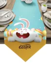 Пасхальная скатерть в виде яйца кролика, скатерть для свадебной вечеринки, украшение для стола, скатерть для стола