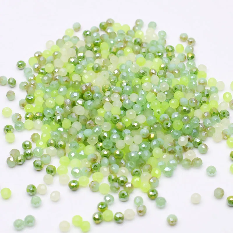 200 шт./упаковка стеклянные бусины с гранями 4 мм