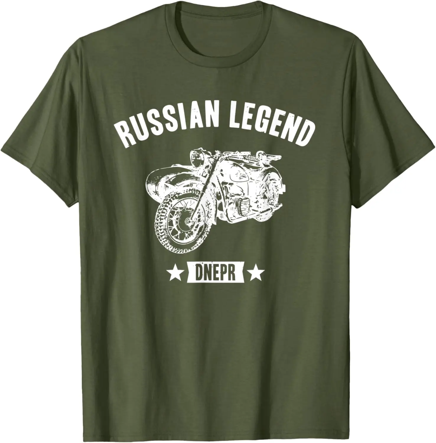 Dnepr Мотоцикл Россия CCCP Дизайн СССР Футболка с коротким рукавом Повседневная