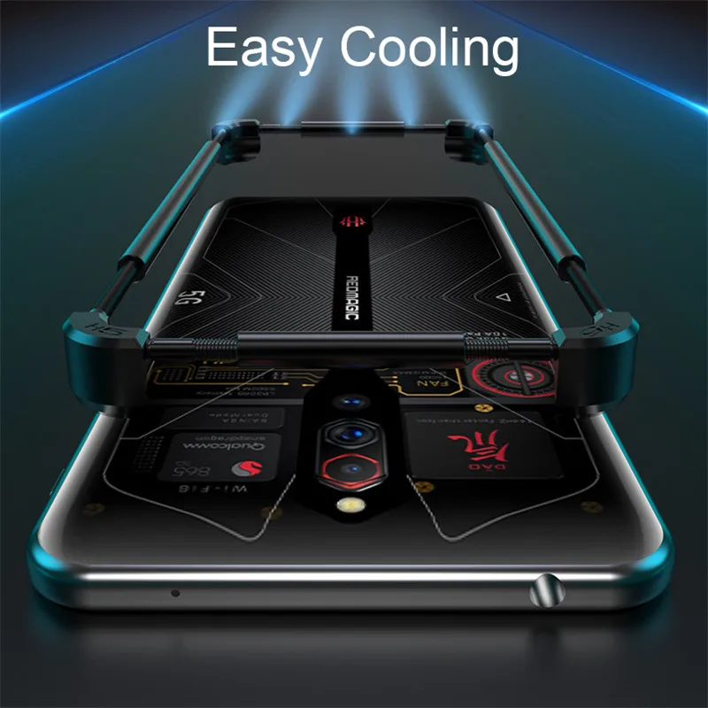 Adjustable Universal Stainless Aluminum Metal Bumper Case For Nubia Red Magic 7 6 6s Pro 5g 5s 6r 3 Shockproof Phone Cover Funda