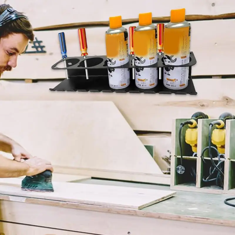 Настенная стойка для баллончика с распылителем настенный держатель аэрозоля