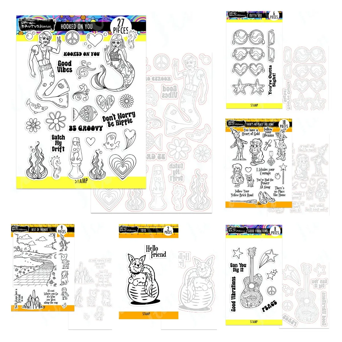 

New Arrival Stamps and Dies 2023 Good Vibrations Crafting Supplies Scrapbooking Cutting Dies Stencils Album Template Decoration
