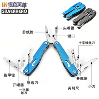 manufacturer direct selling stainless steel outdoor multifunctional bottle opener screwdriver saw folding pliers maintenance too