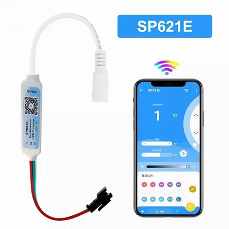 SP621E Мини Bluetooth RGB контроллер для WS2811 WS2812 WS2813 светодиодная полоса управления-24 В