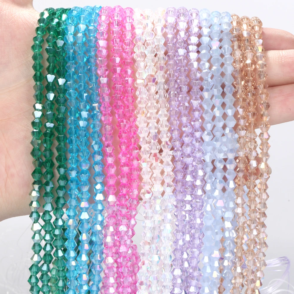 Бусины граненые ромбовидные для браслета 13 дюймов