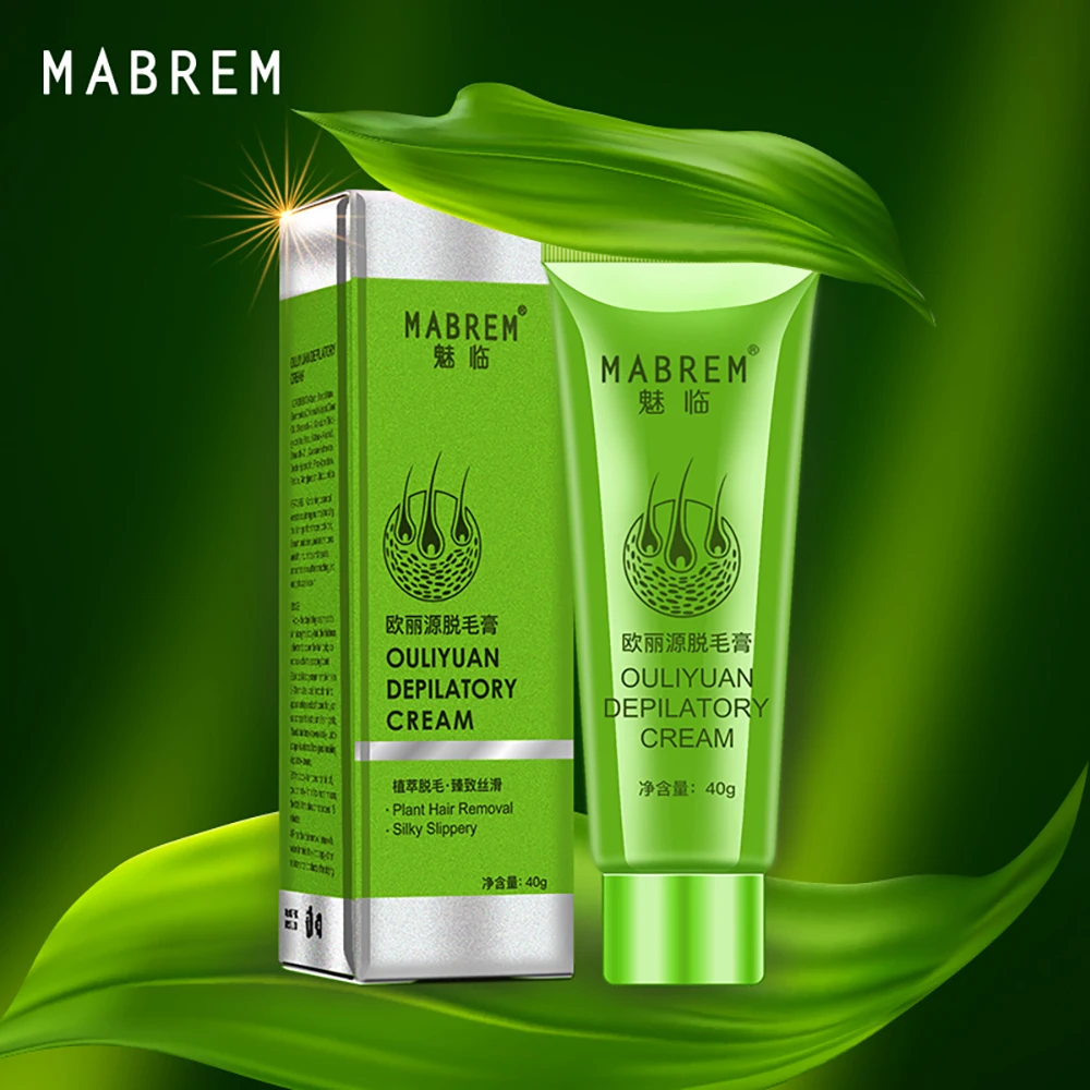 

MABREM Hair Removal Cream Painless Hair Remover For Armpit Legs and Arms Skin Care Body Care Depilatory Cream 40g For Men Women