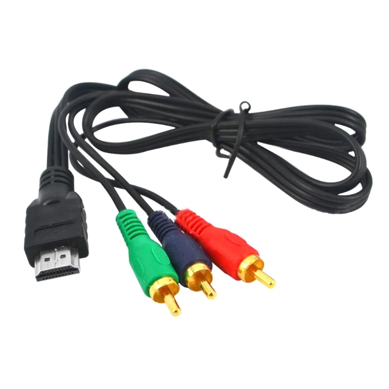 3 3-футовый HDMI-совместимый кабель 3RCA композитный AV-кабель для разъема M/для M прямой