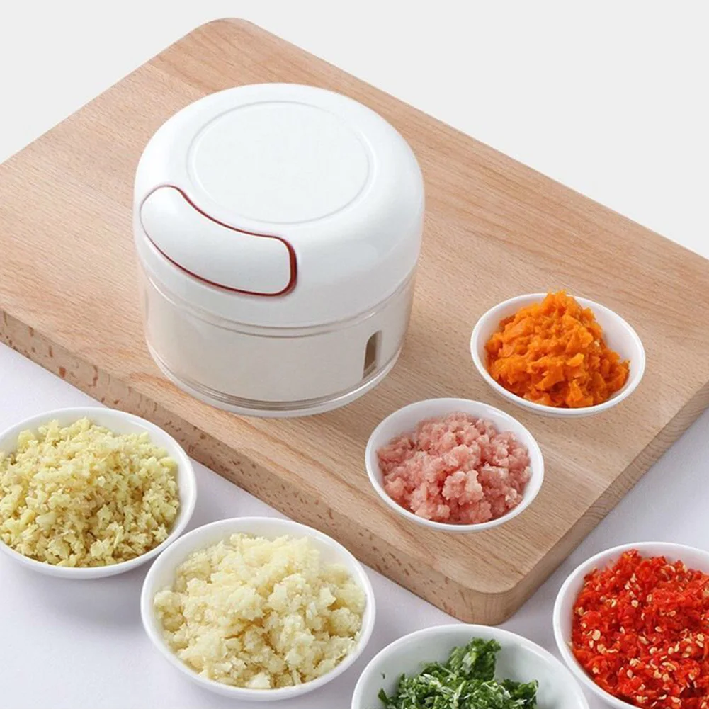 

170ml Manual Garlic Puller Vegetable Cutter Chopper Slicer Chili Ginger Vegetable Meat Grinder Cooking Kitchen Gadgets Tool
