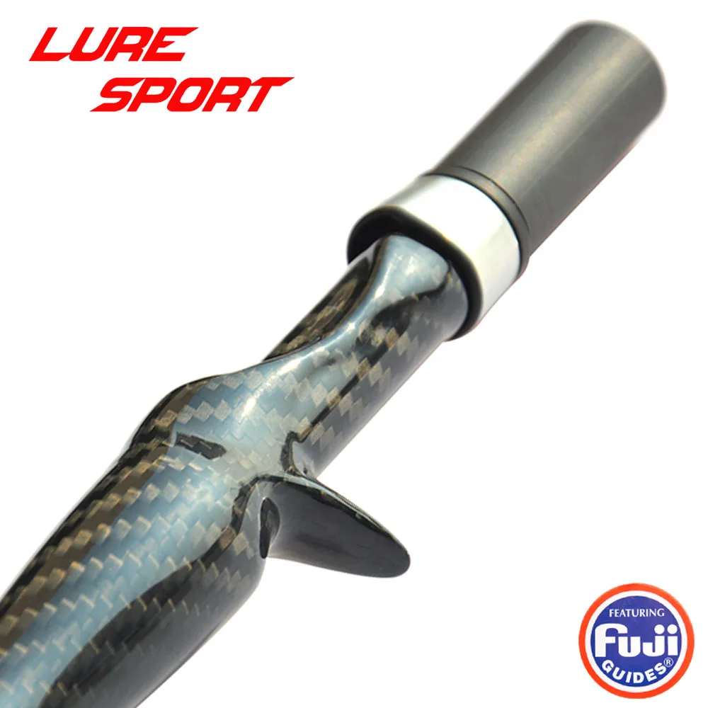 LureSport 3K woven Carbon Unibody 35cm Cast Reel Seat Grip handle Triangular Butt FUJI KDPS16 Rod Building component Repair DIY