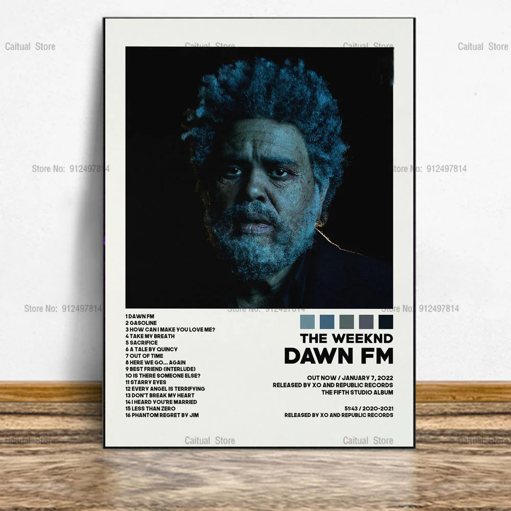 Плакаты Weeknd рассвет FM музыка альбом Обложка Современная Картина на холсте плакат