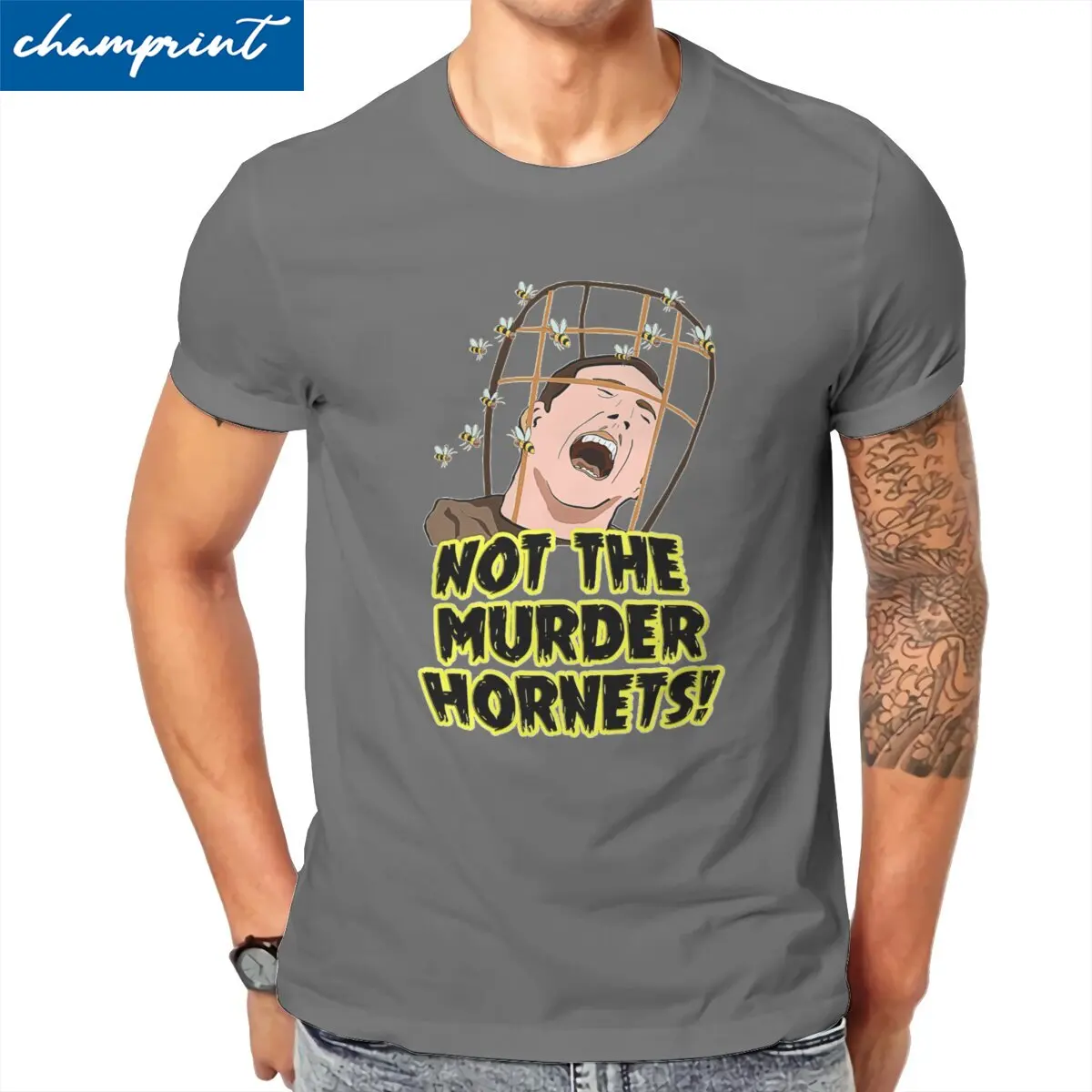 

Nicolas Cage T Shirt Men's 100% Cotton Casual T-Shirts O Neck Not The Murder Hornets Tees Short Sleeve Clothing New Arrival
