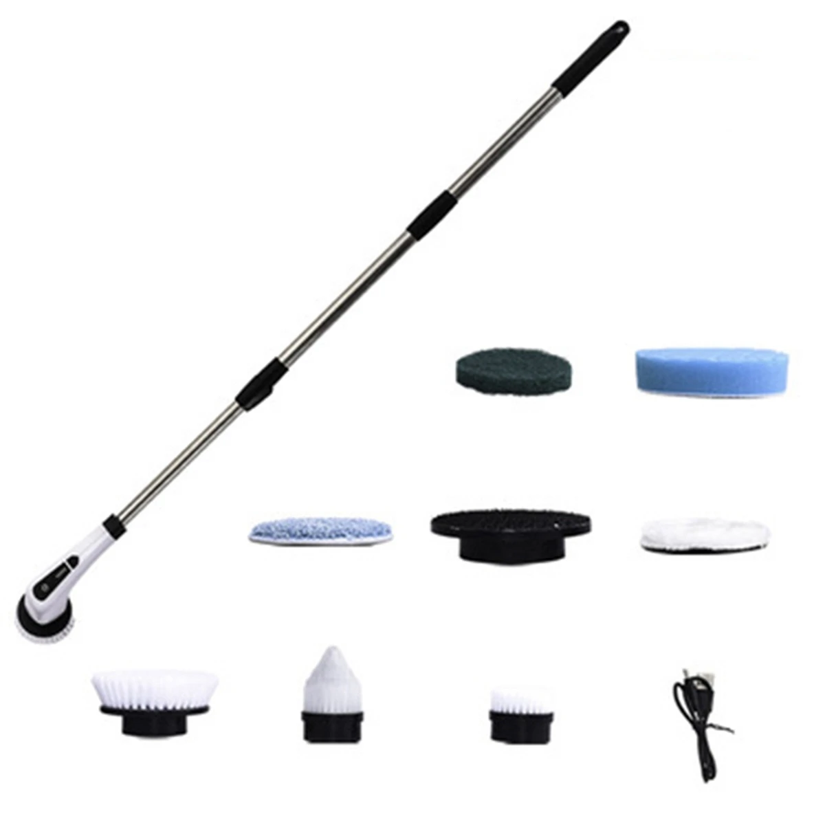 

Electric Spin Scrubber Cordless Cleaning Brush Floor Scrubber Bathroom Scrubber for Cleaning Tub Tile Sink Wall EU Plug