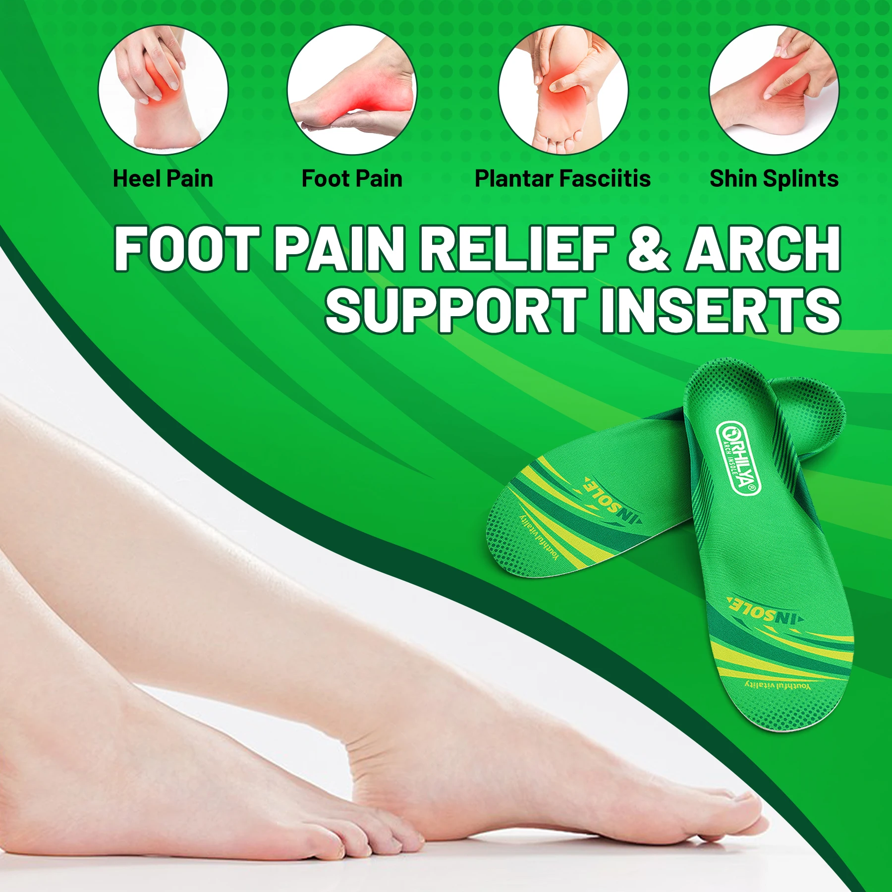 IFitna подошвенный фасциит облегчение боли плюсневая поддержка амортизирующая