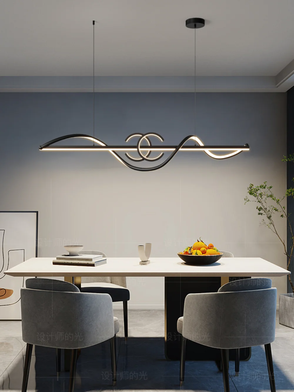 

Dining Room Led Chandelier Modern Simple Dining Room Bar Table Chandelier Nordic Light Luxury New Indoor Lighting Fixtures
