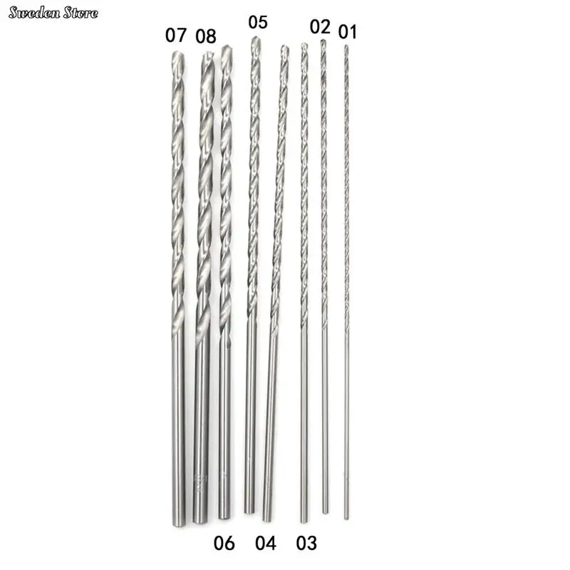 

1PC 1.5~5mm Diameter Extra Long HSS Straigth Shank Auger Twist Drill Bit 160mm