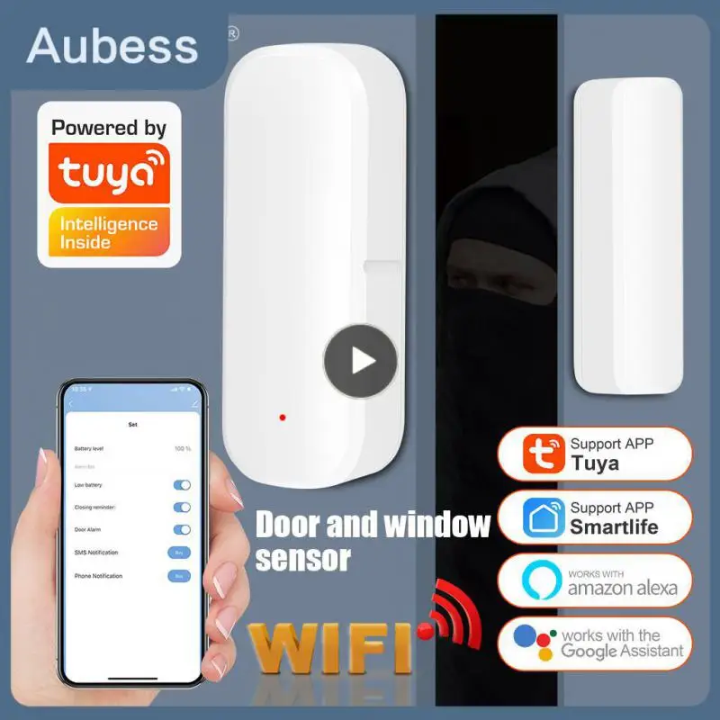 

1/2/8 шт. детекторы открытия/закрытия, независимые Магнитные детекторы для работы с Google Home Alexa Window Sensor, смарт-детекторы открытия/закрытия дверей