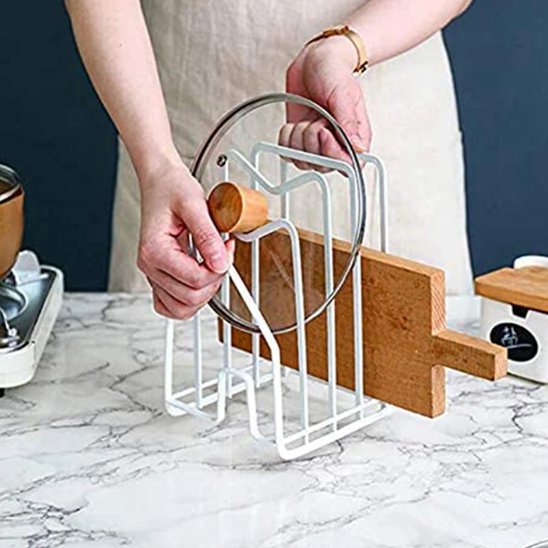 Стойка для разделочной доски держатель крышки кастрюли держатель-органайзер