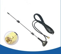 2 4g high gain 5dbi magnet base coil whip sma antenna 2400mhz wifi indoor signal receiving spring aerial