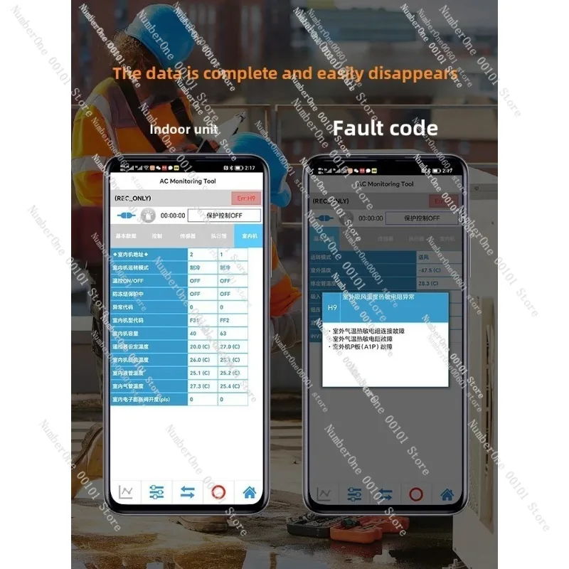 Диагностический инструмент для кондиционеров Daikin VRV SkyAir, Bluetooth-тестер D-Checker 999172T 999187T, тестер для устранения неисправностей (art.: 3920d9cc577be) - 3920d9cc577be