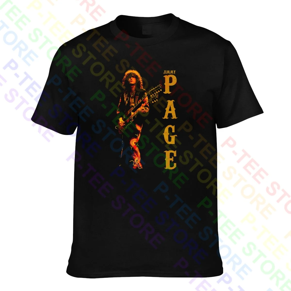 Новинка футболка Jimmy Page Vtg уникальные классические Горячие предложения - купить