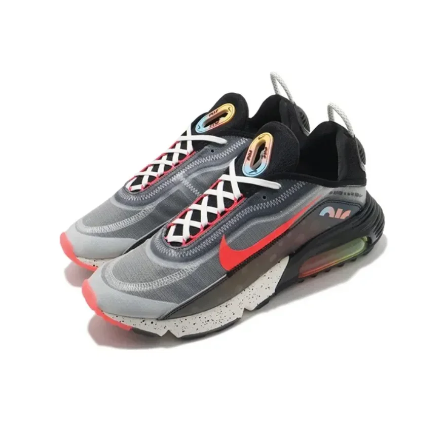Мужские и женские кроссовки Nike Air Max 2090 черные серые красные
