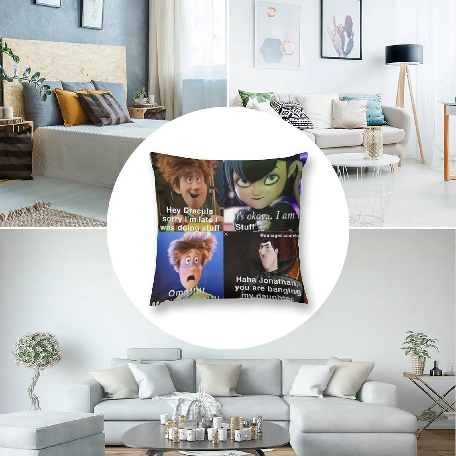 Ха-ха Джонатан ты сбелива моей дочери подушка с комиксами мраморный чехол для
