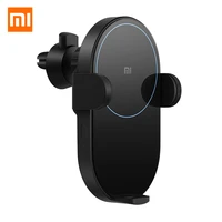 in stock original xiaomi wireless car charger 20w max electric auto pinch 2 5d glass qi smart quick charge fast charger for mi