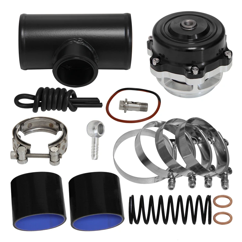 

50mm 35psi Turbo Blow Off Valve & BOV Adapter & Clamp & 2.75" OD Flange Pipe