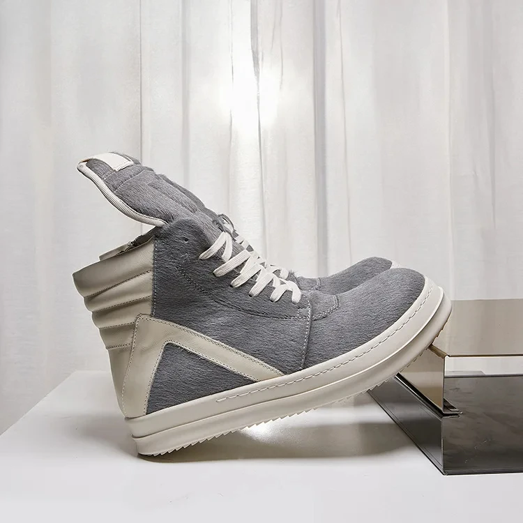 Винтажная повседневная обувь Rick мужские высокие кроссовки из конского волоса