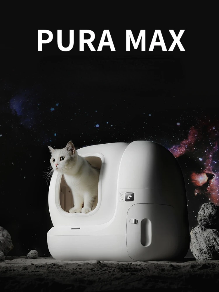 

Intelligent Pet Cat Litter Box Automatic Self Cleaning Toilet for Cat Semi-closed Toilet Tray Sanitation cat self cleaning