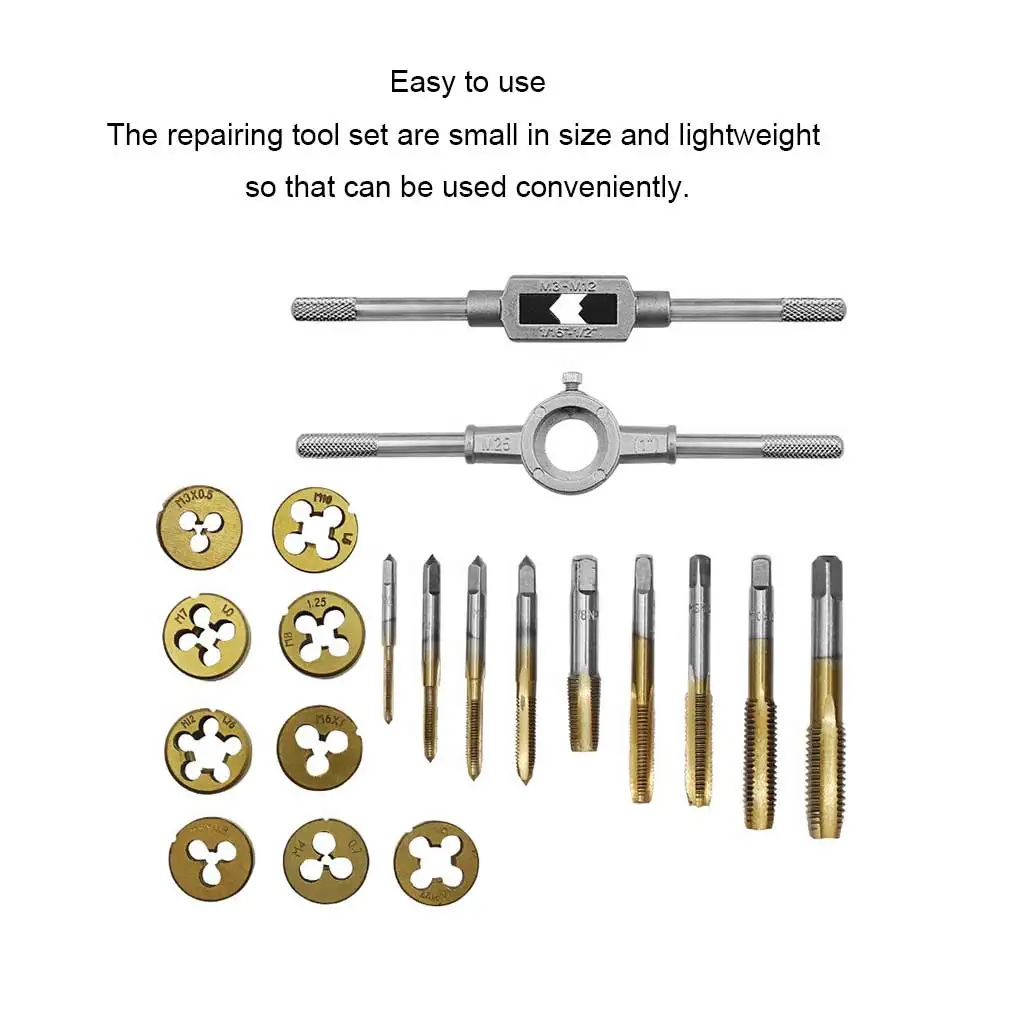 

20 Pieces Set Taps Screw Thread Spanner Hand Tools Multi-purpose Accessory