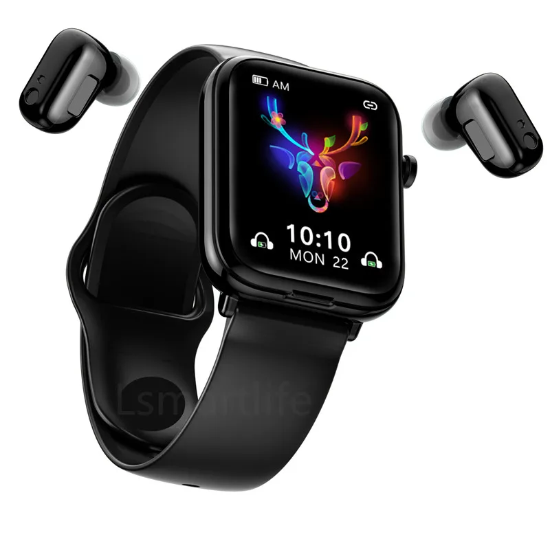 

Smart Watch X8 TWS Bluetooth Headset Wireless Earphones Two in One 1.54inch Call Music Sport Band Smartwatch For Android IOS