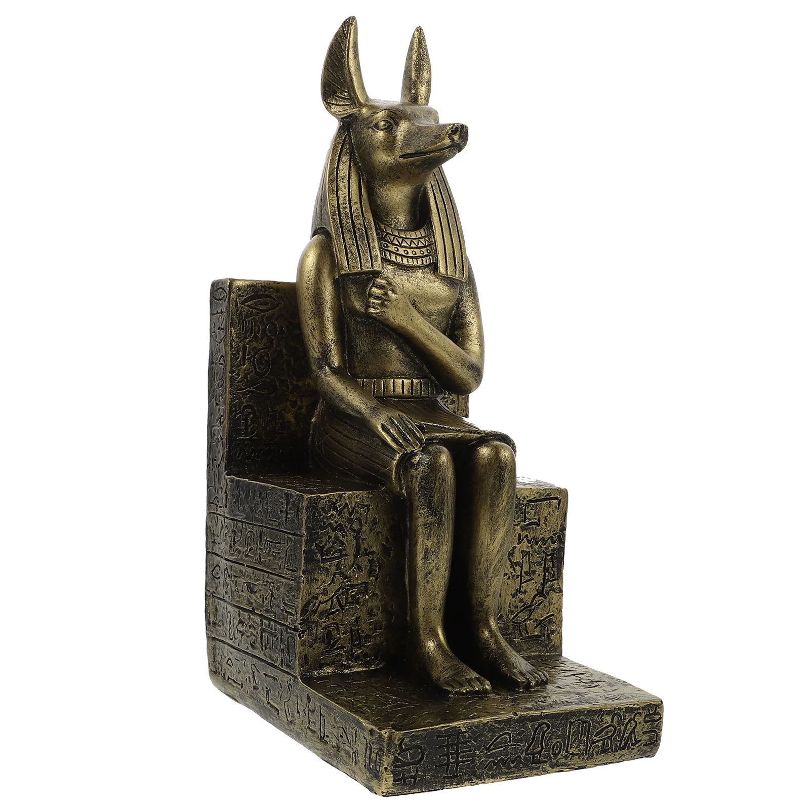 

Dog God Egyptian Ornament Resin Craft Decor Desktop Sculpture Tabletop Miniatures Small Home Statue Crafts Ornaments Adornment