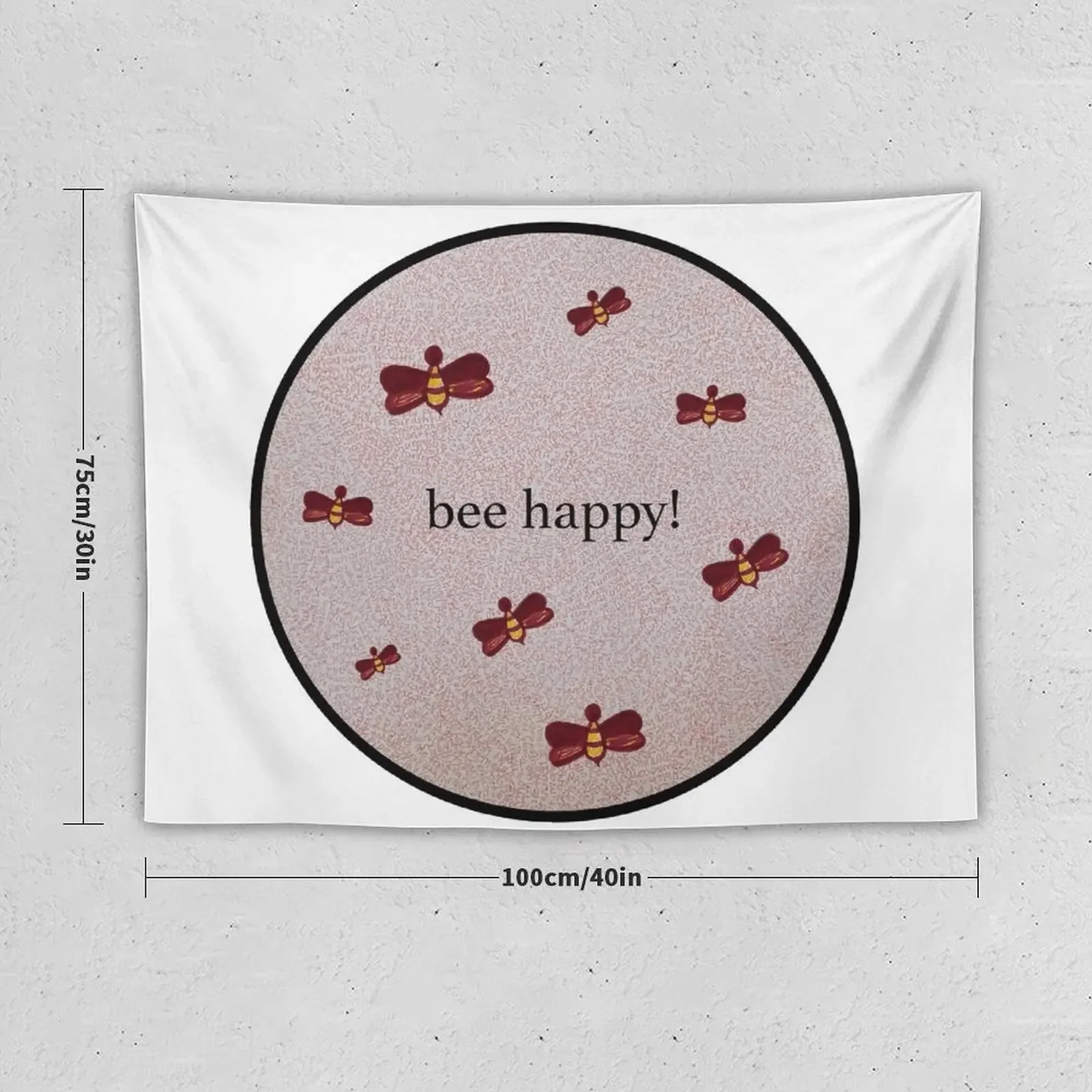 Гобелен с пчелами Happy украшения для комнаты эстетические товары дома украшение