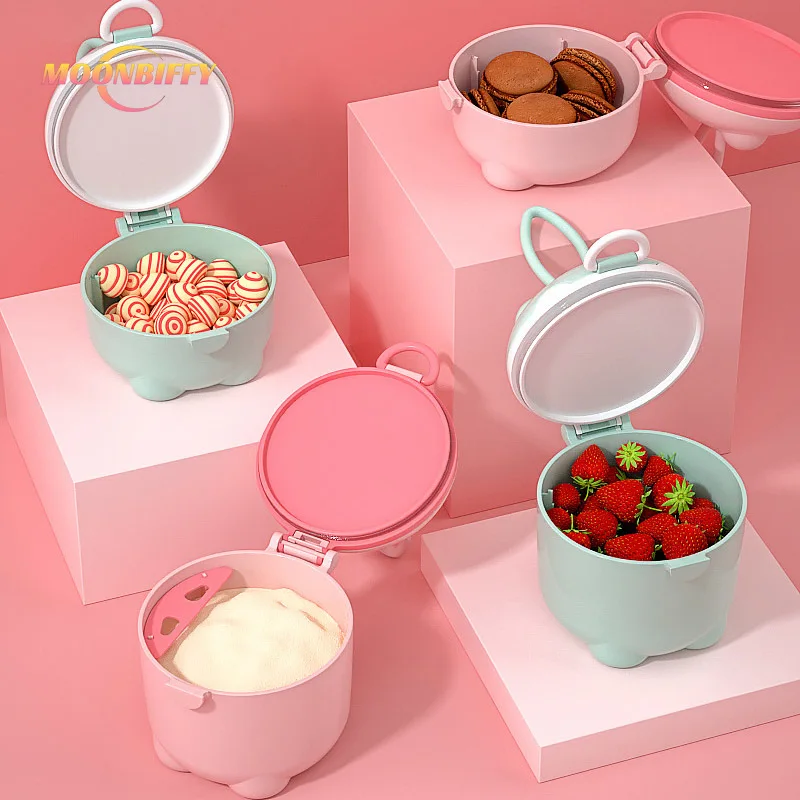 

Младенческий детский молочный порошок мультяшная свинья многофункциональная полипропиленовая портативная детская семейная Милая коробк...