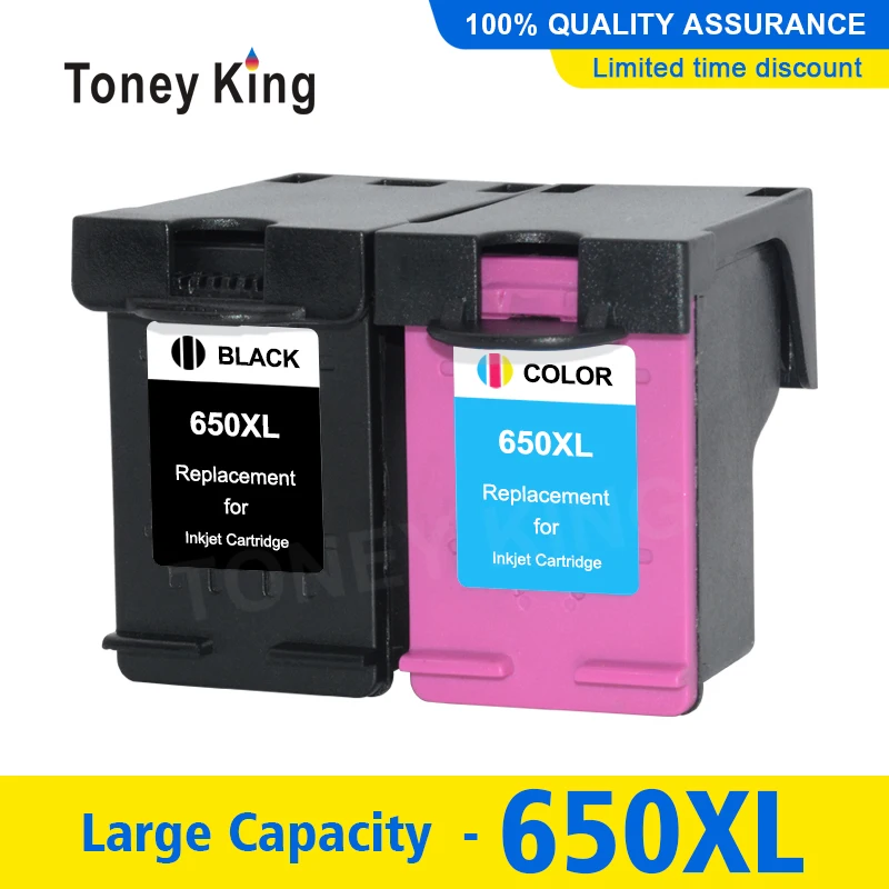 

Совместимый чернильный картридж Toney King для HP 650XL для HP Deskjet 1015 1515 2515 2545 2645 3515 3545 4515 4645 для HP650 XL 650 XL