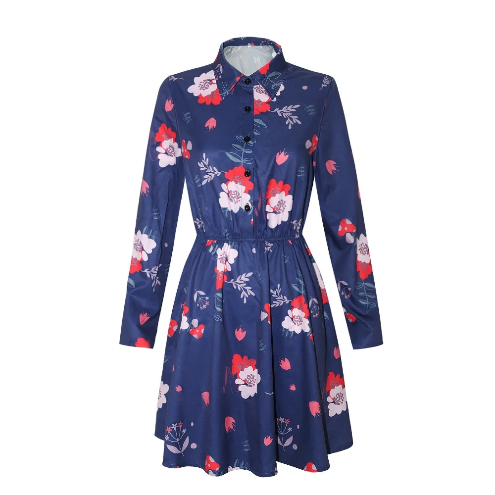 Костюм для косплея клоуна 2 Гаги Mocie женское модное синее Цветочное платье