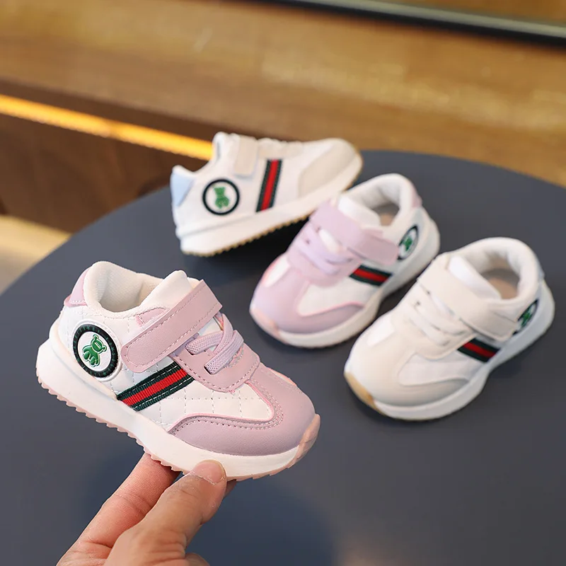 

Детские Нескользящие кроссовки, мягкая подошва, Повседневная дышащая Спортивная обувь для бега, для начинающих ходить детей, девочек и мальчиков, 2023