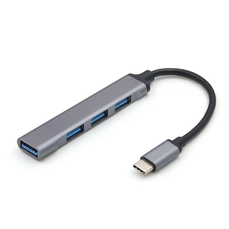 

Универсальный металлический Разветвитель USB C концентратор Type C на 3x USB 2,0 + USB 3,0 4 порта разветвитель адаптер концентратор для ноутбука ПК ком...