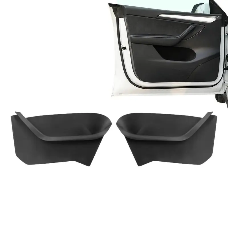 

Car Door Tray Box 2pcs Storage Slot Insert For Model Y Front/Back Door Side Shockproof Car Interior Organization For Key Snack