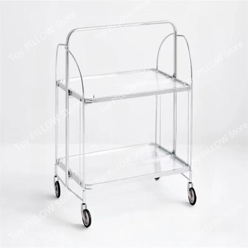 Современный компактный акриловый боковой столик в скандинавском стиле с